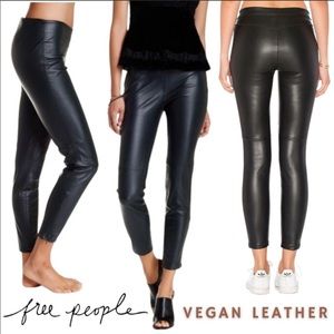 Free People faux leather leggings